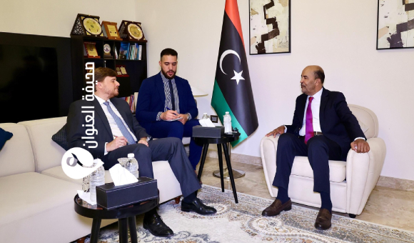 الكوني يبحث مع السفير الإسباني جهود دعم الاستقرار في ليبيا - psd elenwan 5 2