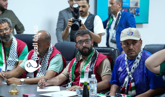 وفد رفيع المستوى من الحكومة الليبية يلتقي تنسيقية قافلة الصمود في سرت - psd elenwan 9 2