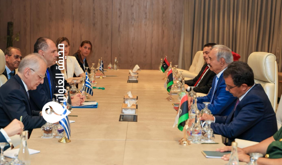 المشير حفتر يستقبل وزير خارجية اليونان في بنغازي - 9