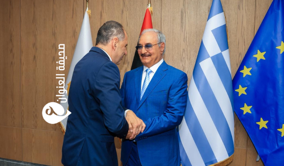 المشير حفتر يستقبل وزير خارجية اليونان في بنغازي 15 المشير حفتر يستقبل وزير خارجية اليونان في بنغازي - 9999888888888888 3