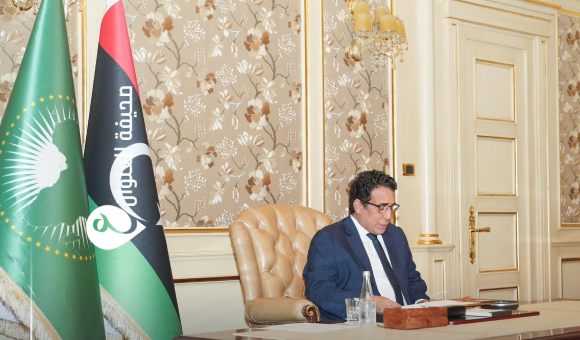 المنفي يدعو اللجنة الأفريقية رفيعة المستوى لزيارة طرابلس - psd elenwa99988888n 6