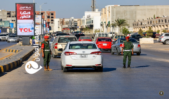 انتشار أمني للشرطة العسكرية في شوارع بنغازي 
