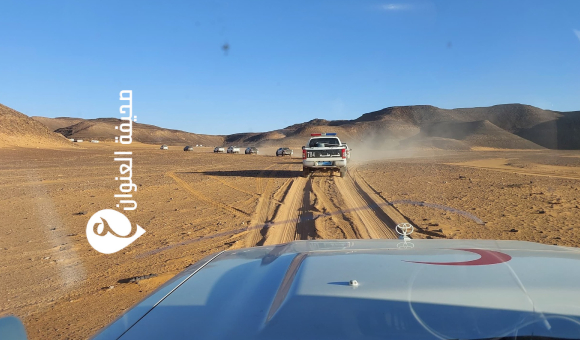 إنقاذ سودانيين عالقين في الصحراء جنوبي الكفرة - psd elenwan 2025 07 31T113342.190