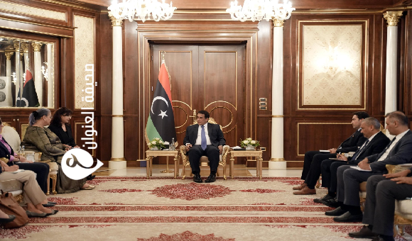 المنفي يراجع مع تيتيه دعم العملية السياسية والاستقرار في ليبيا 