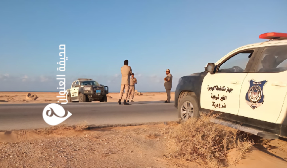الهجرة فرع درنة يعزز الرقابة على الحدود البرية 1 الهجرة فرع درنة يعزز الرقابة على الحدود البرية