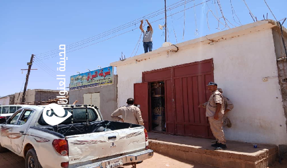 الشرطة الكهربائية بالواحات تضبط توصيلات عشوائية  