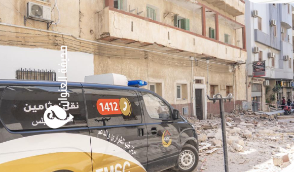 وفاة شخص وإصابة آخر إثر انهيار شرفة منزل قيد الصيانة في طرابلس - psd elenwan 1 22
