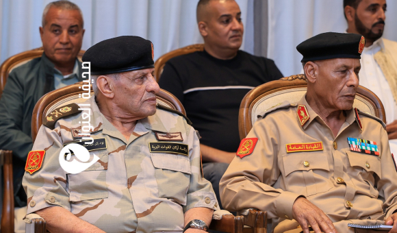 نائب القائد العام يستقبل وفداً من مشايخ وأعيان قبيلة أولاد سليمان في بنغازي - psd elenwan 11 1