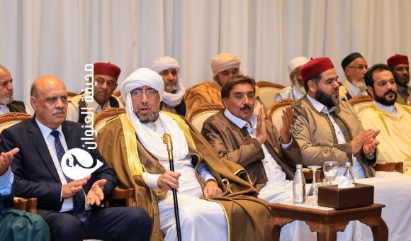 نائب القائد العام يستقبل وفداً من مشايخ وأعيان قبيلة أولاد سليمان في بنغازي - psd elenwan 12 1