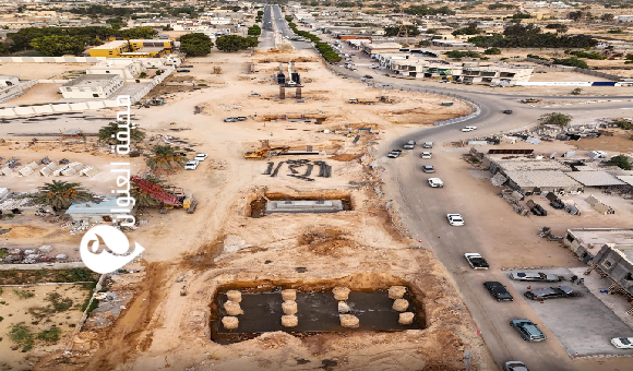 تقدّم أعمال جسر البنيان المرصوص بسرت  