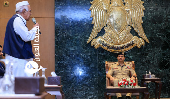 نائب القائد العام يستقبل وفداً من مشايخ وأعيان قبيلة أولاد سليمان في بنغازي - psd elenwan 31