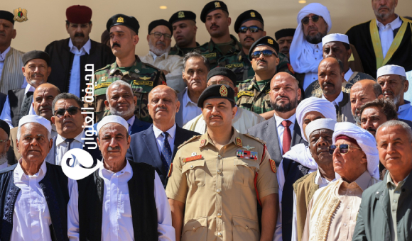 نائب القائد العام يستقبل وفداً من مشايخ وأعيان قبيلة أولاد سليمان في بنغازي - psd elenwan 4 11