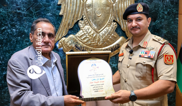 نائب القائد العام يستقبل وفداً من مشايخ وأعيان قبيلة أولاد سليمان في بنغازي - psd elenwan 9 2