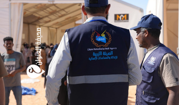 توزيع سلال غذائية على اللاجئين السودانيين في الكفرة - psd elenwan 1 34