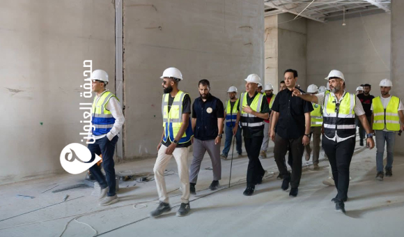 مدير عام صندوق الإعمار يتفقد عمال تطوير مطار بنينا الدولي - psd elenwan 2 17