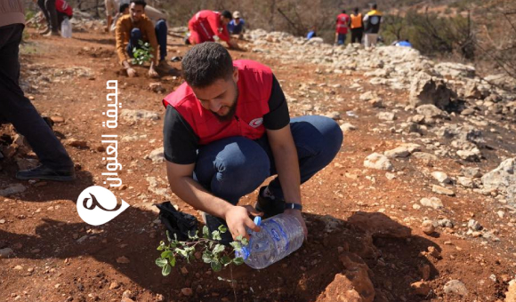 انطلاق حملة تشجير في وادي الكوف بدعم من القيادة العامة - psd elenwan 2025 10 25T154056.911