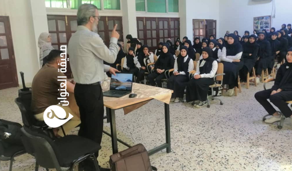 حملة توعوية بالأمن السيبراني لطلاب مدارس ومعاهد أبوسليم - psd elenwan 4 12