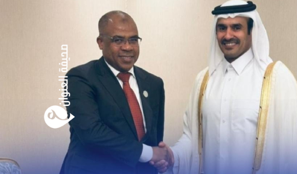 ليبيا وقطر تبحثان تعزيز التعاون في مجالات النفط والغاز - psd elenwan 9 3