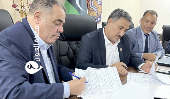 مؤسسة النفط توقّع مذكرة تعاون مع جامعة الزنتان وشركة شلمبرجير الأمريكية - psd elenwan 2025 11 19T104531.732