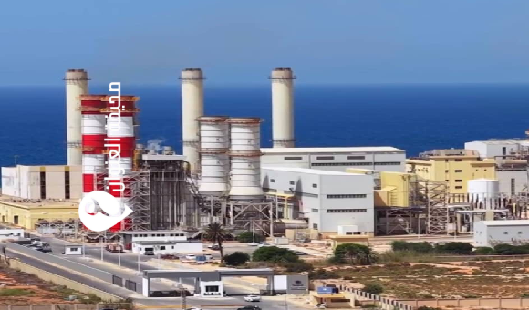 الوحدة الخامسة بمحطة شمال بنغازي تدخل الشبكة الكهربائية العامة 