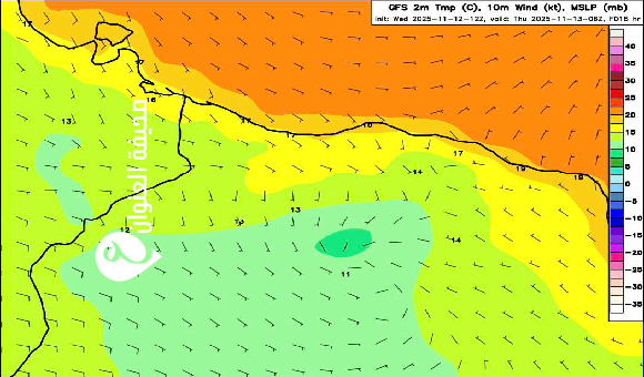 تراجع واضح في درجات الحرارة بالشمال الغربي لليبيا