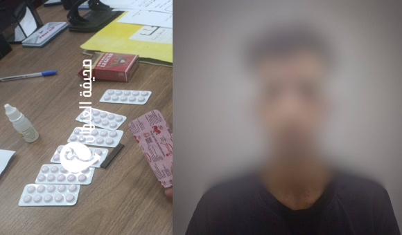 القبض على تاجر مخدرات في بنغازي وضبط مواد محظورة بحوزته - psd elenwan 26