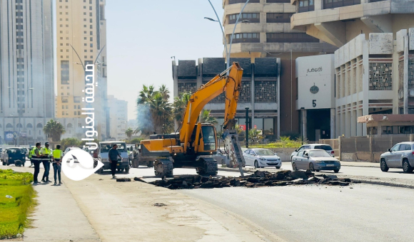 إغلاق مؤقت لطريق الشط بطرابلس - psd elenwan 28