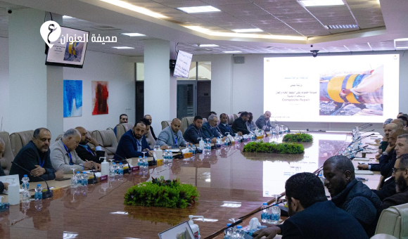 مؤسسة النفط تعزّز صيانة خطوط الأنابيب بتقنيات المواد المركبة والفايبر جلاس - psd elenwan 2025 12 15T031028.001