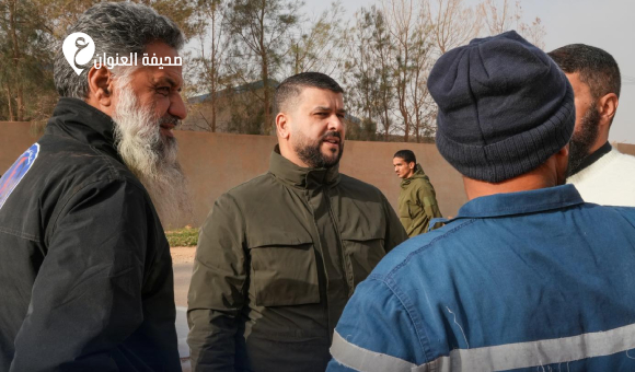 رئيس لجنة الطوارئ يجري جولة ميدانية لتفقد أضرار شبكة الكهرباء في سيدي خليفة - psd elenwan 55