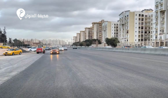 إعادة فتح طريق المطار بطرابلس - psd elen87874wan