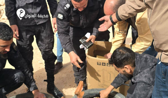 إعدام كميات من المخدرات والخمور في درنة - psd elenwan 25