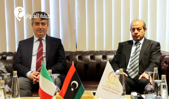 الغرابي يناقش مع القنصل الإيطالي فرص التنمية في بنغازي
