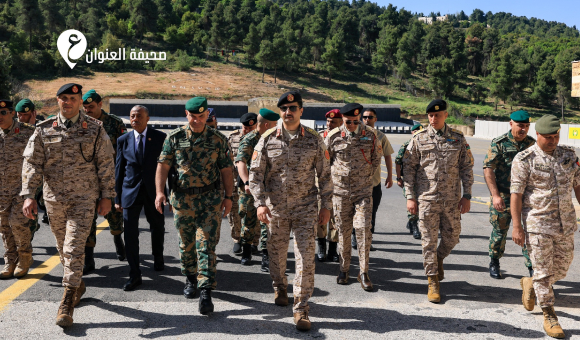رئيس الأركان العامة يزور مدرسة تدريب الحرس الملكي الخاص في الأردن - psd elenwan 85
