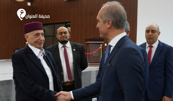 المستشار صالح يناقش مع وفد إيطالي تطورات الأوضاع السياسية - psd elenwan 90