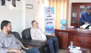 زيارة مسؤول برلماني للهيئة العامة للصحافة فرع بنغازي لمناقشة واقع العمل الصحفي - 5454545454 1