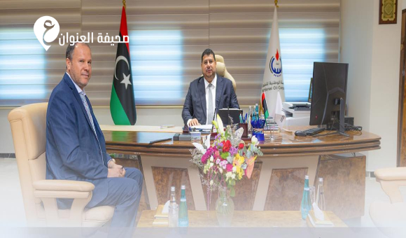 رئيس المؤسسة الوطنية للنفط يتابع مشاريع التطوير والإنتاج بشركة مليتة - psd elenwan 2026 05 19T230234.186