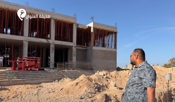 مدير عام جهاز التنمية يتابع أعمال إنشاء مقر المجلس البلدي بس