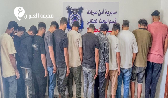 أمن صبراتة يضبط عمالة وافدة مخالفة بعدد من الورش والمقاهي - psd elenwan 2026 06 17T222830.889