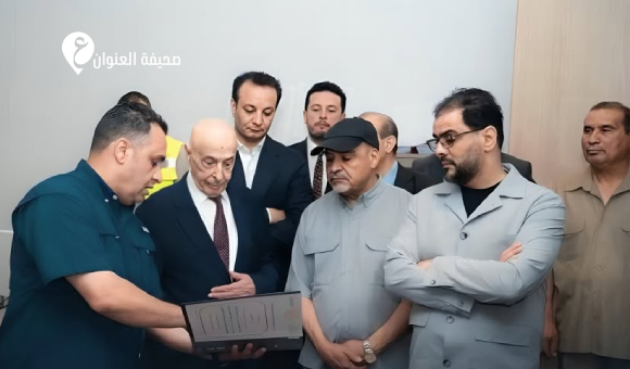 رئيس مجلس النواب ورئيس الحكومة يتابعان مشاريع إعمار الصابري ووسط بنغازي - psd elenwan 34