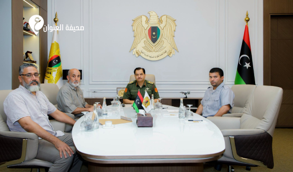نائب القائد العام يبحث أوضاع بلدية براك الشاطئ وسبل تحسين الخدمات - psd elen889wan