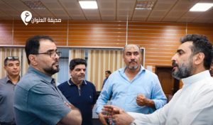 حماد يتفقد مركز إدارة التحكم لمتابعة إعادة التيار الكهربائي - psd elenwan 2 21