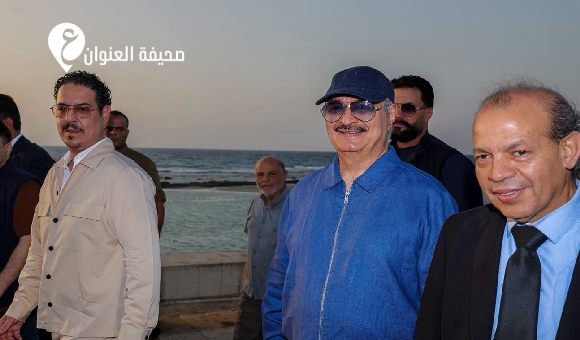 المشير حفتر يجري جولة تفقدية لمشاريع الإعمار والتنمية بمدينة بنغازي - psd elenwan 2026 07 29T232550.132