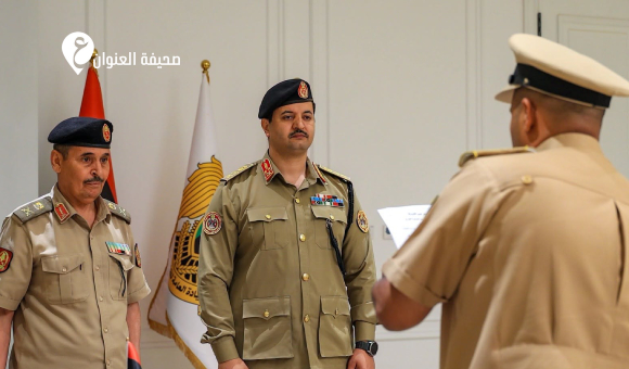 رئيس الأركان العامة يشهد أداء القسم القانوني لضباط المحكمة العسكرية العليا - psd elenwan 45