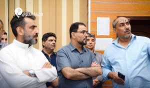 حماد يتفقد مركز إدارة التحكم لمتابعة إعادة التيار الكهربائي - psd elenwan 6 6
