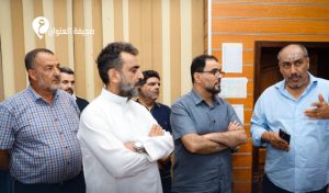 حماد يتفقد مركز إدارة التحكم لمتابعة إعادة التيار الكهربائي - psd elenwan 8 4