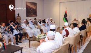 القائد العام يستقبل وفدًا من مشايخ وأعيان الأمازيغ والزنتان والجبل الغربي 21 القائد العام يستقبل وفدًا من مشايخ وأعيان الأمازيغ والزنتان والجبل الغربي - psd elenwan 8 4
