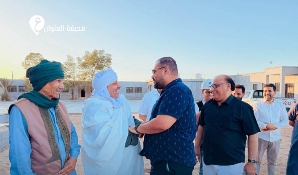  مدير عام الجهاز الوطني للتنمية يتفقد أعمال تطوير مدرسة فجر الكرامة بسرت - psd elenwan 66