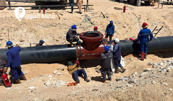 الخليج العربي للنفط تبدأ ضخ الخام عبر الجزء المستبدل من خط السرير – الحريقة - psd elenwan 2026 10 19T141732.869