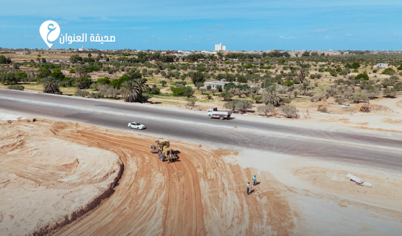 الوطني للتنمية يواصل ربط الطريق الدولي بشبكة الطرق الرئيسية والفرعية - psd elenwan 37